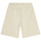 Boys Beige Logo Shorts, 2, hi-res