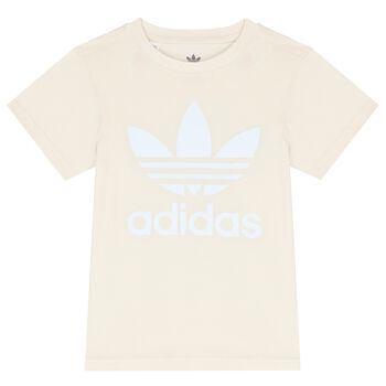 Ivory Trefoil Logo T-Shirt