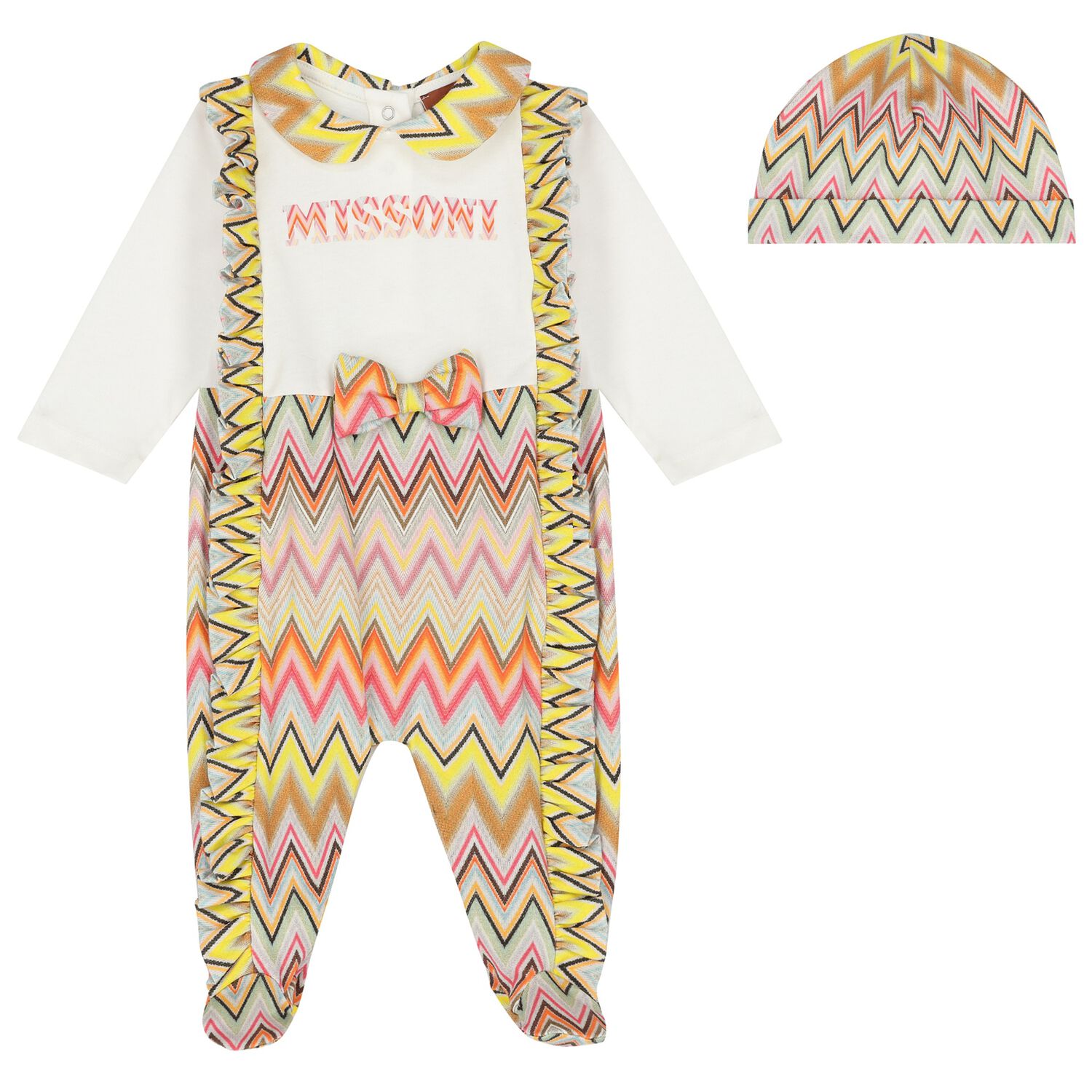 Baby Girls White Logo Babygrow Gift Set, 1, hi-res