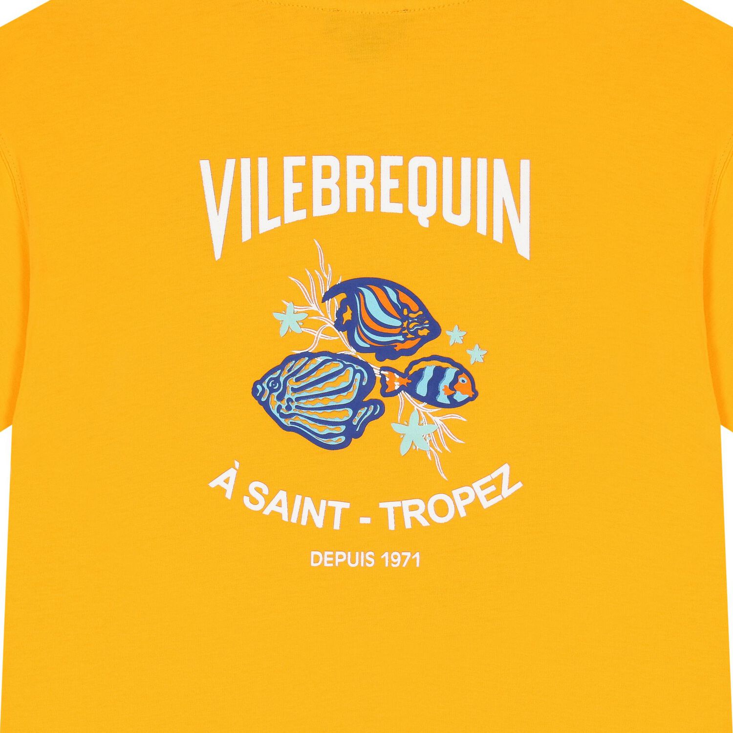 Boys Yellow Fish Logo T-Shirt, 1, hi-res