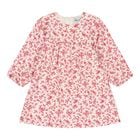 Baby Girls Ivory & Pink Floral Dress, 1, hi-res