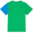 Girls Green & Blue Logo T-Shirt, 1, hi-res