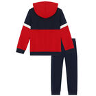 Boys Navy & Red Tracksuit, 1, hi-res