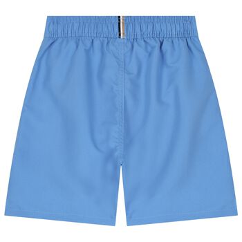 Boys Blue Logo Swim Shorts