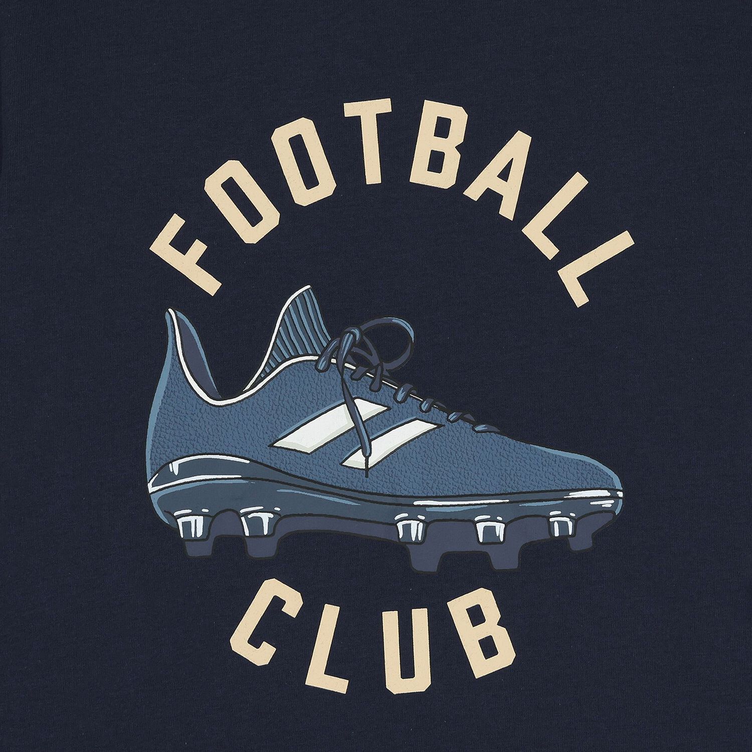 Boys Navy Blue Football T-Shirt, 1, hi-res