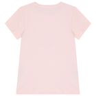 Girls Pink Logo Floral T-Shirt, 2, hi-res