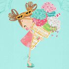 Girls Aqua Dress Set, 1, hi-res