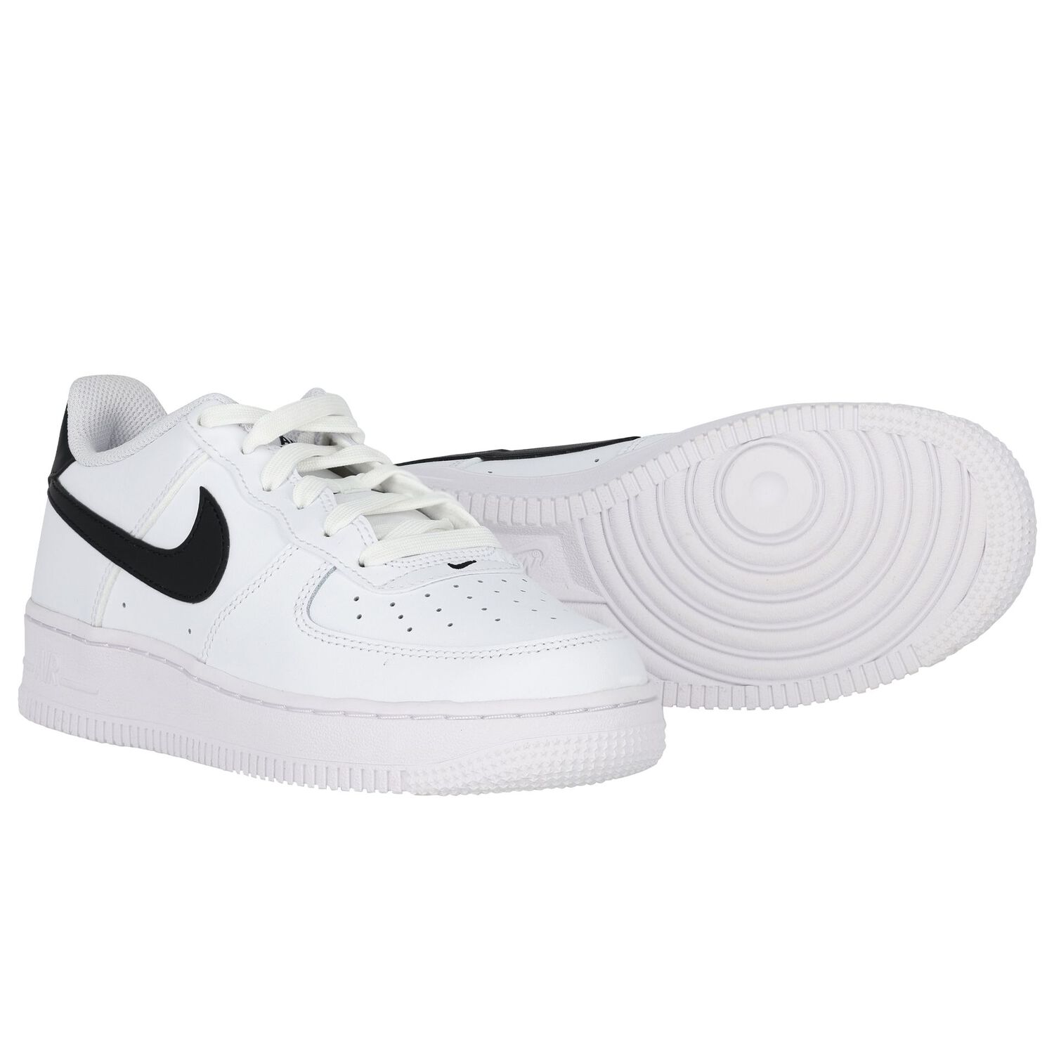 White & Black Air Force 1 Trainers, 1, hi-res image number null