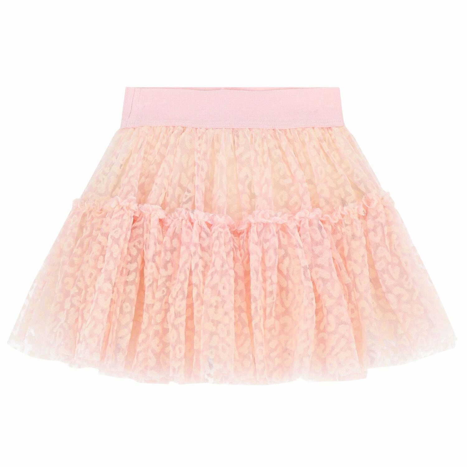 Younger Girls Pink Tulle Skirt, 1, hi-res
