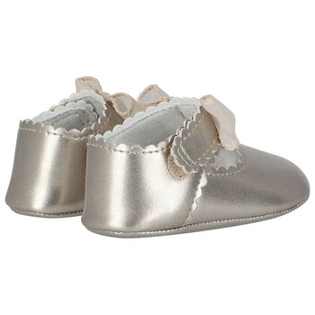 Baby Girls Metallic Bow Pre Walker Shoes