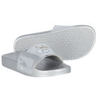 Girls Silver Choupette Sliders, 1, hi-res