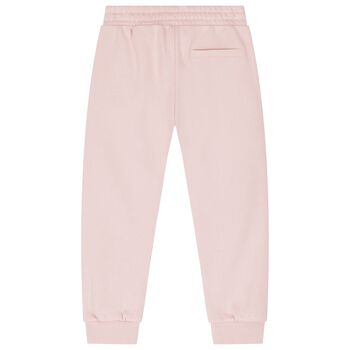 Girls Pink Logo Joggers