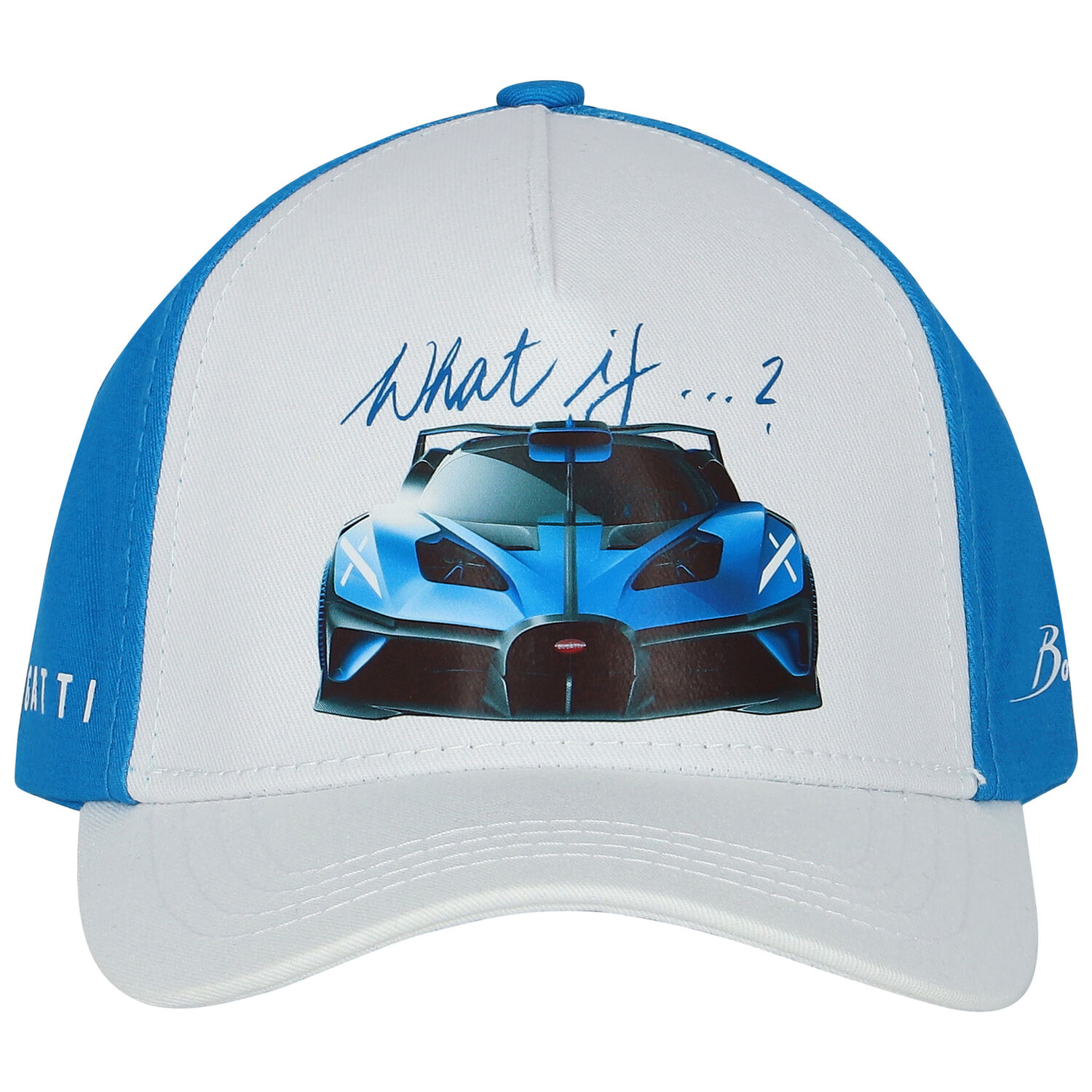 Boys White & Blue Logo Cap, 1, hi-res