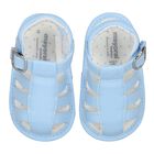 Baby Boys Blue Sandals, 2, hi-res