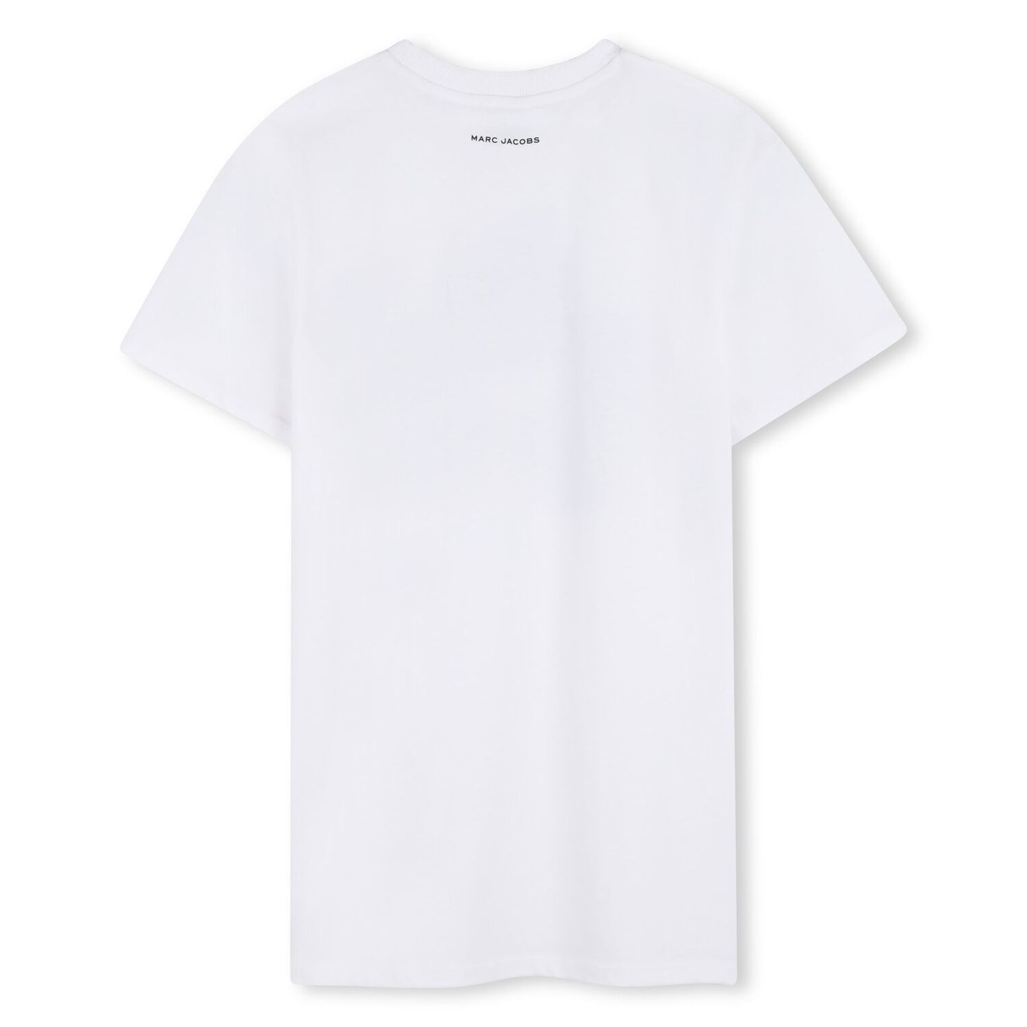 Girls White Embellished Flower Dress, 1, hi-res