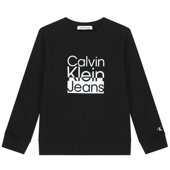 Boys Black Logo Sweatshirt