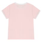Girls Pink & White Logo T-Shirt, 3, hi-res