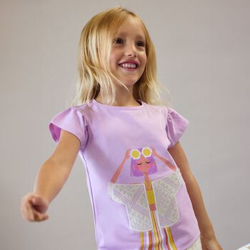 Girls Lilac T-Shirt