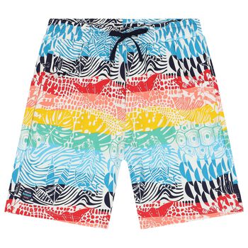 Boys Multi-Coloured Abstract Shorts