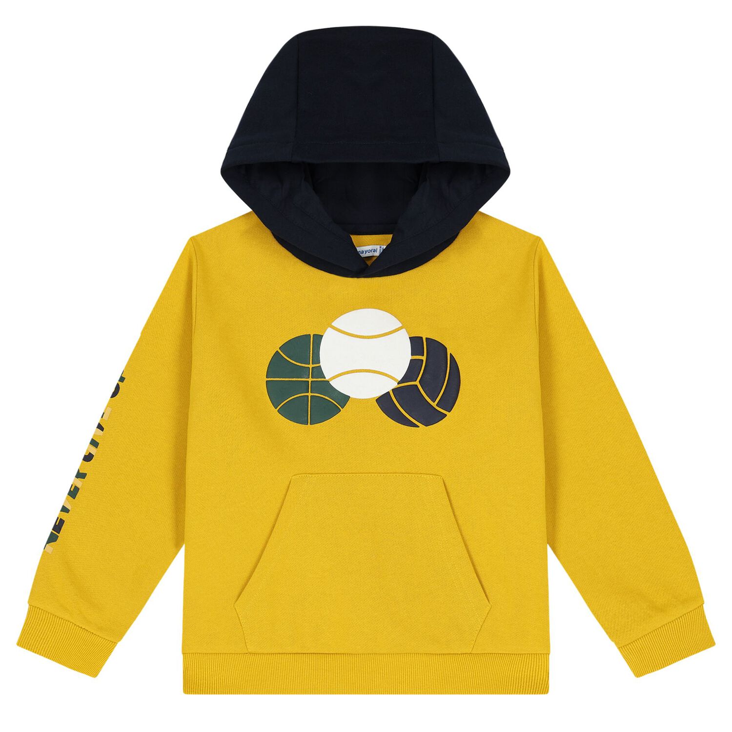 Boys Navy Blue, Grey & Yellow Tracksuit Set (3 Piece), 1, hi-res image number null