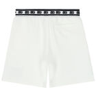 White Logo Shorts, 1, hi-res