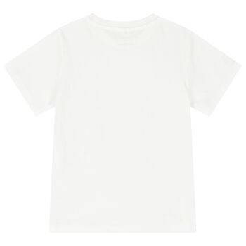 Girls Ivory Floral T-Shirt