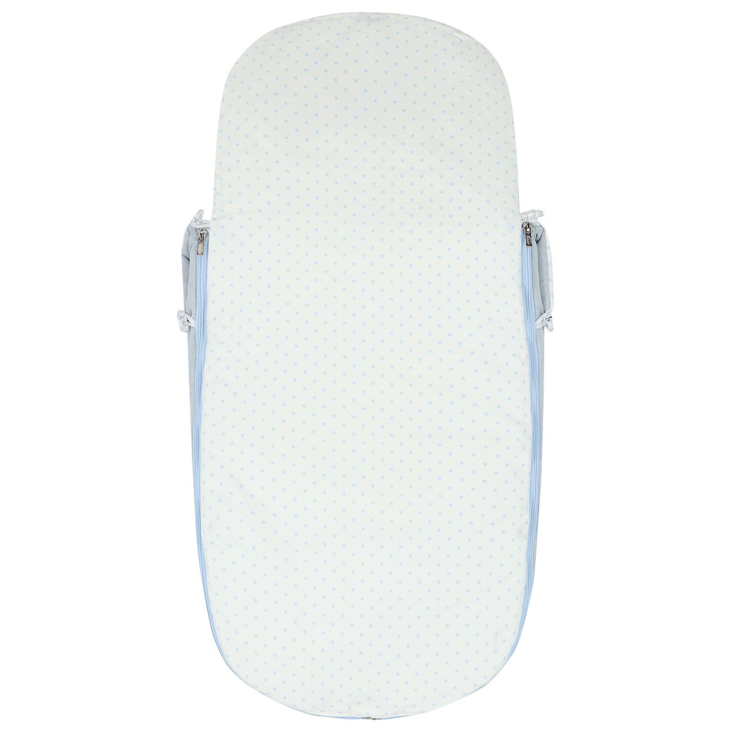 Boys Blue & White Stars Baby Pram Nest, 2, hi-res image number null