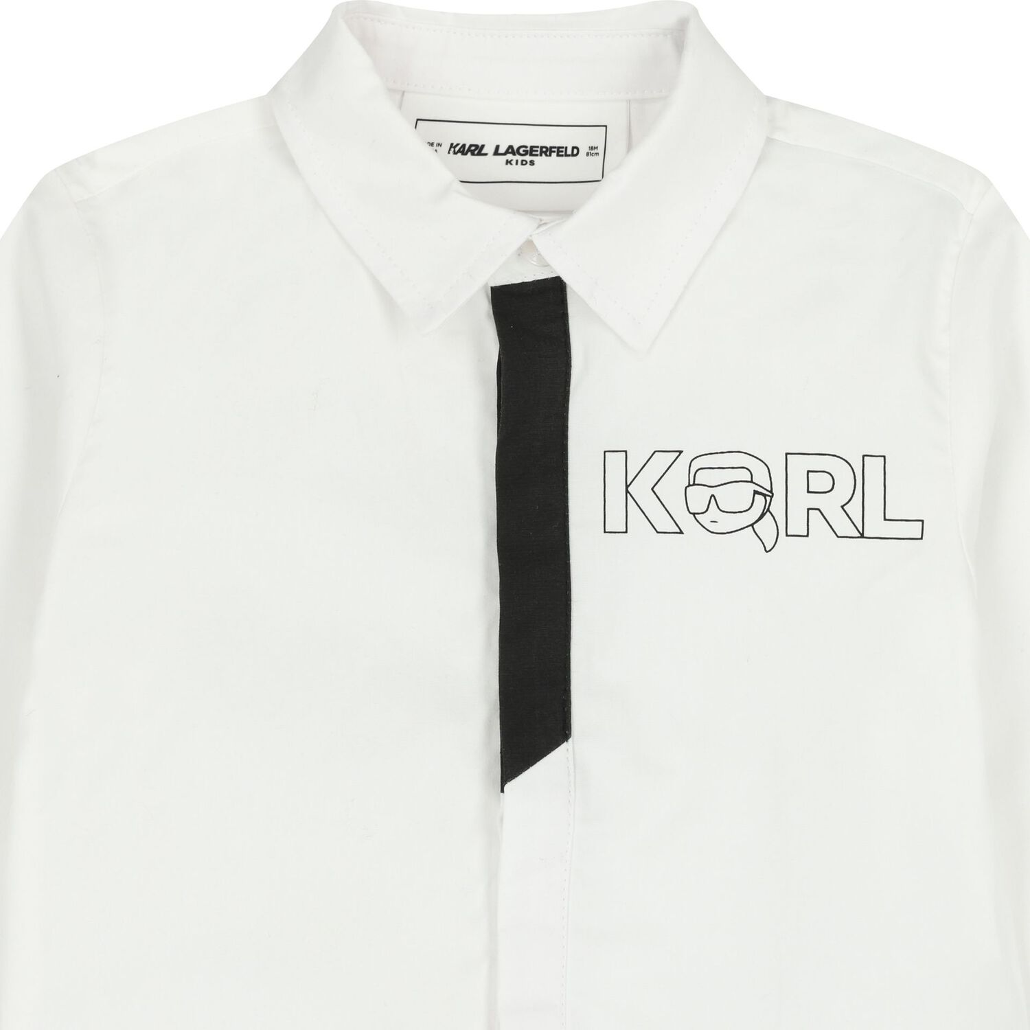 Younger Boys White & Black Denim Trousers Set, 1, hi-res