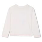 Girls Ivory Sequin Unicorn Long Sleeeve Top, 1, hi-res
