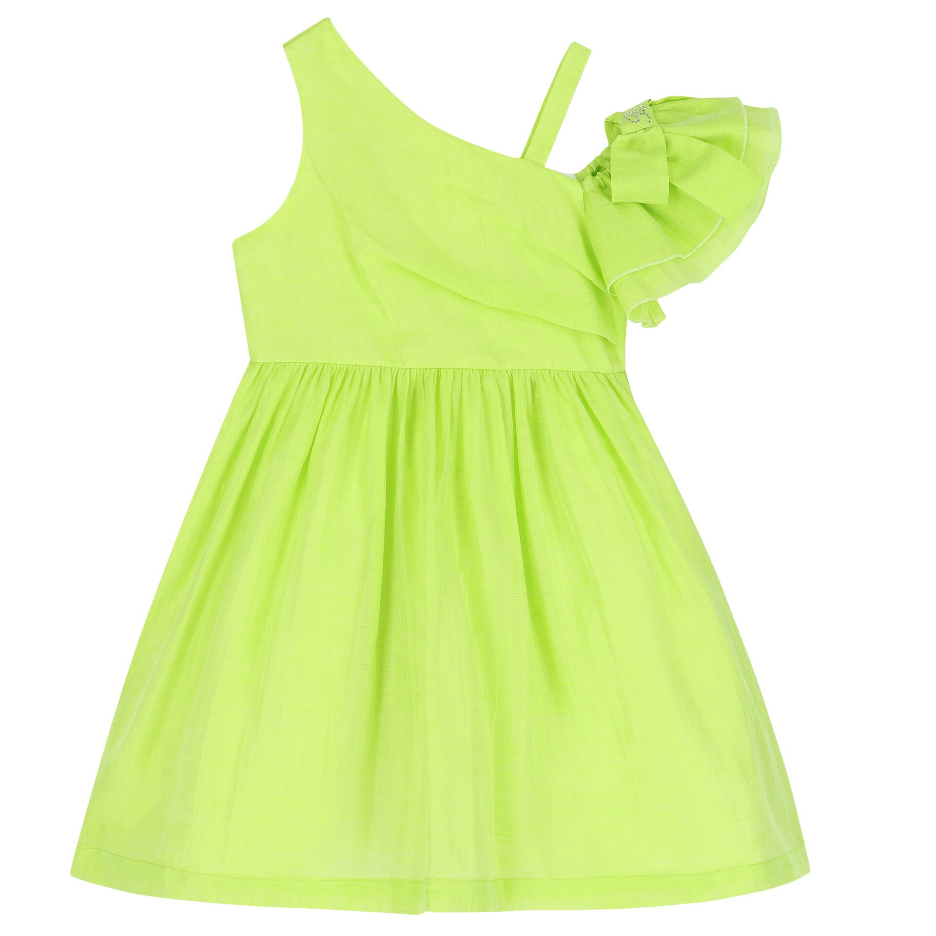 Lime green dress for girls hot sale