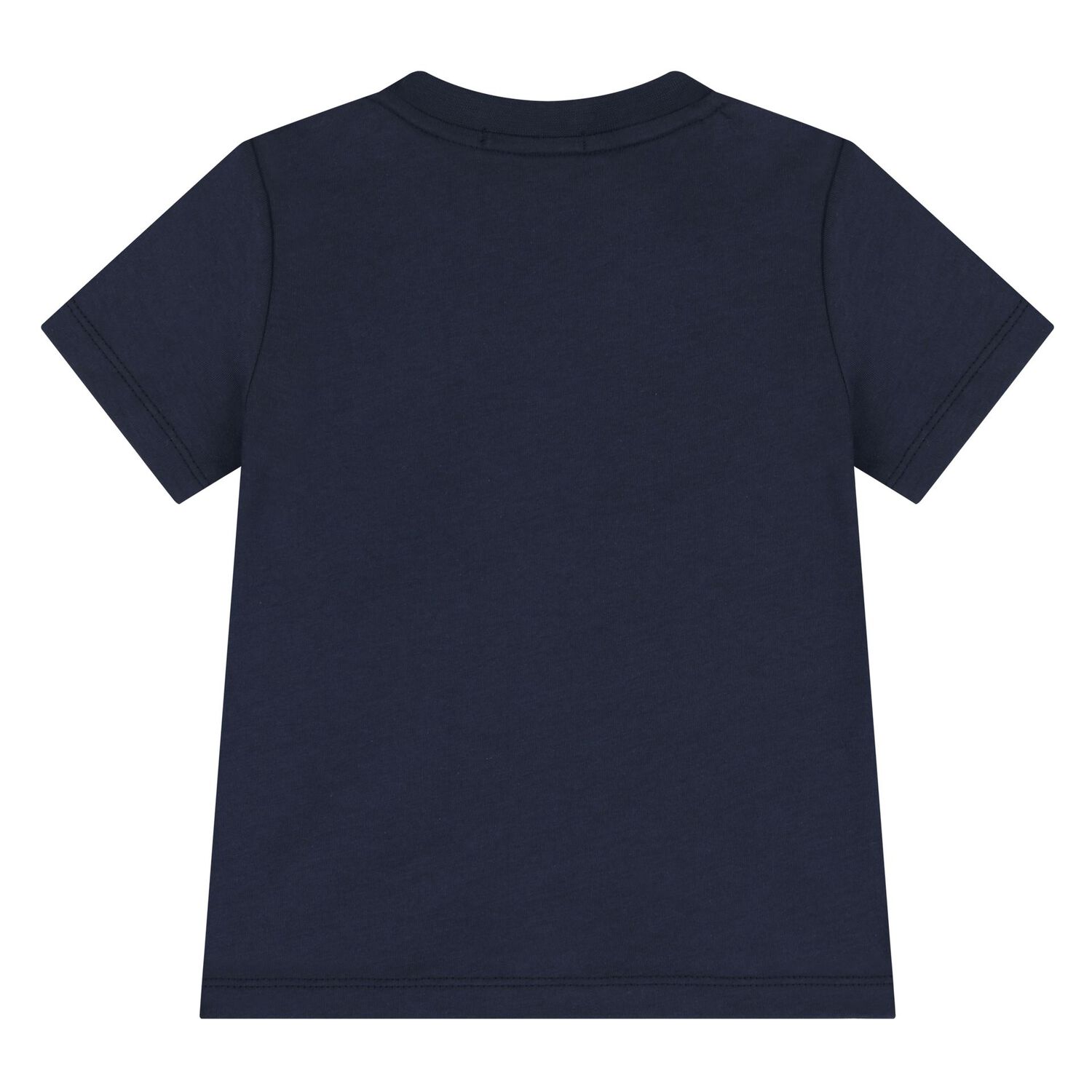 Younger Boys Navy Blue Logo T-Shirt , 3, hi-res