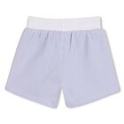 Baby Boys White & Blue Knitted Shorts Set, 2, hi-res