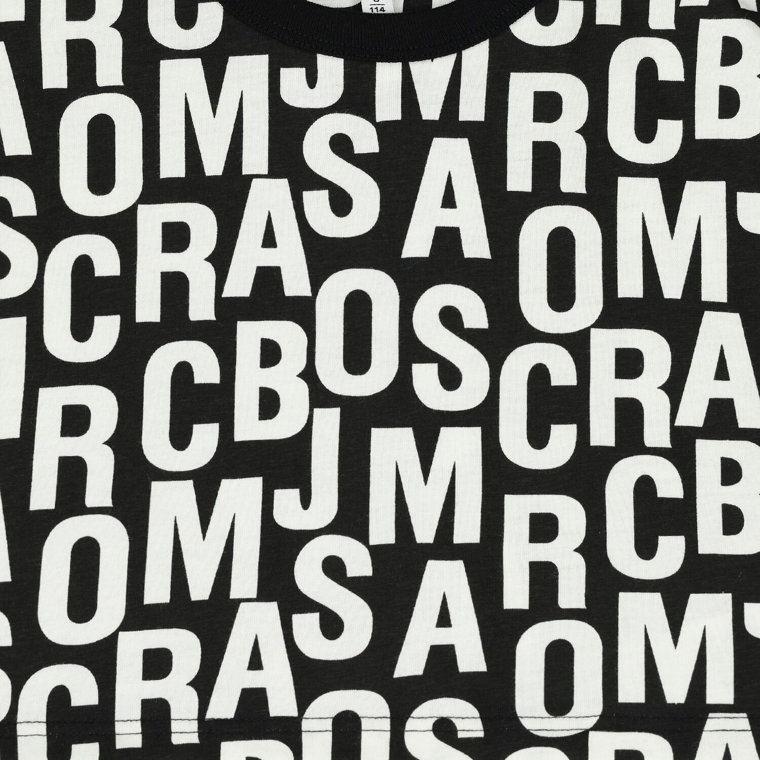 Girls Black & White Logo T-Shirt, 1, hi-res