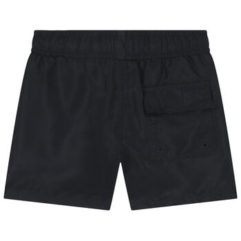 Boys Black Logo Swim Shorts