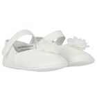 Baby Girls White Pre Walker Shoes, 1, hi-res