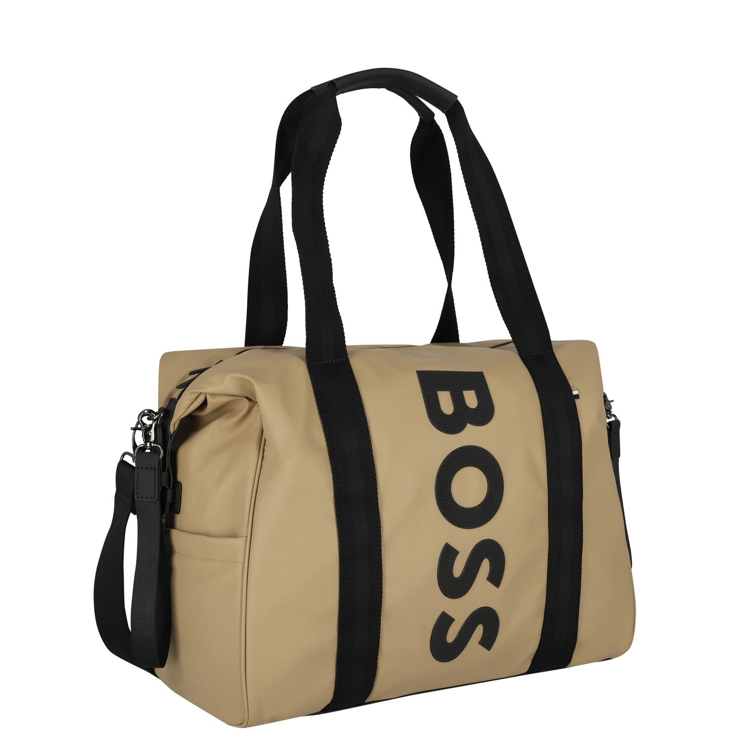 Beige Logo Baby Changing Bag, 2, hi-res