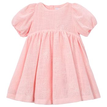 Girls Pink Floral Dress
