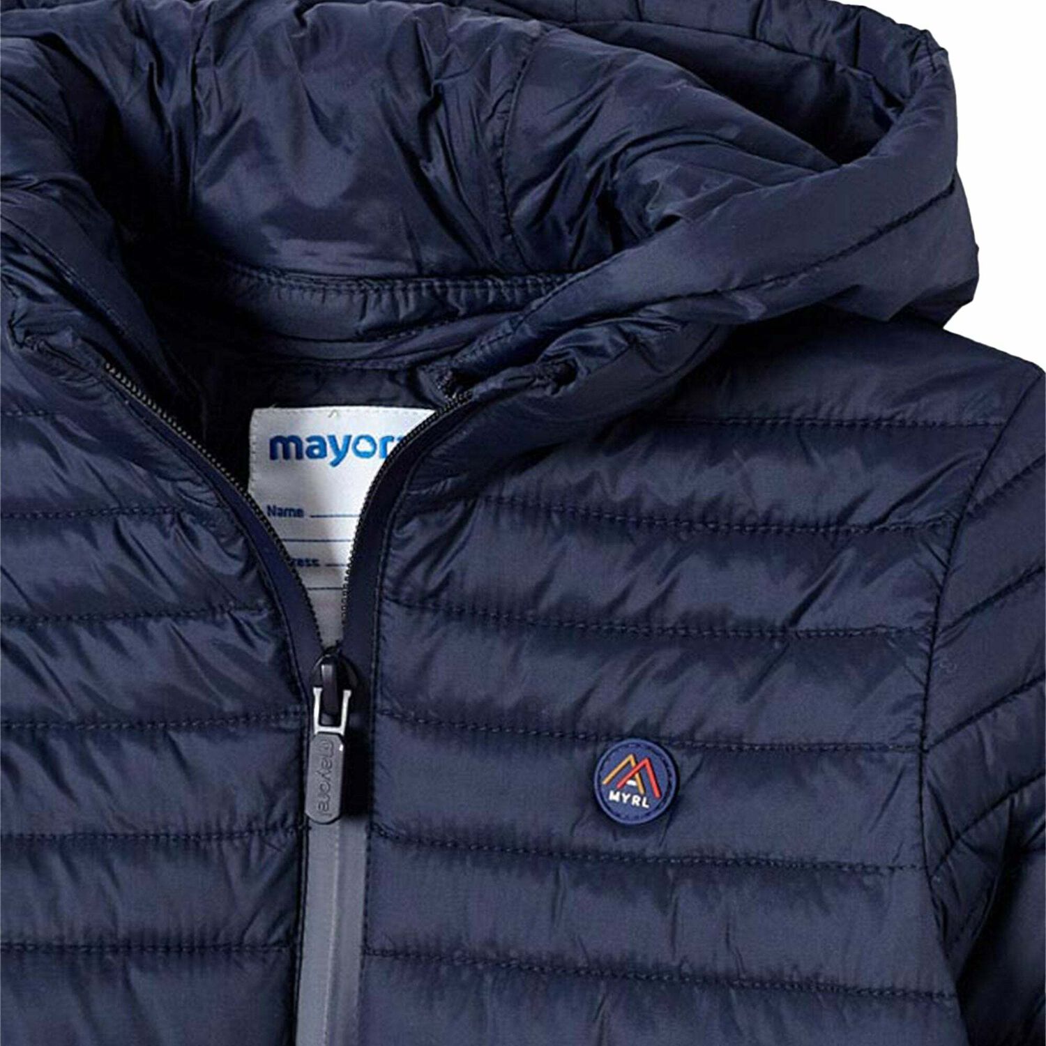 Boys Navy Blue Puffer Jacket, 1, hi-res image number null