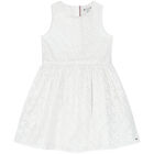 Girls White Logo Dress, 1, hi-res