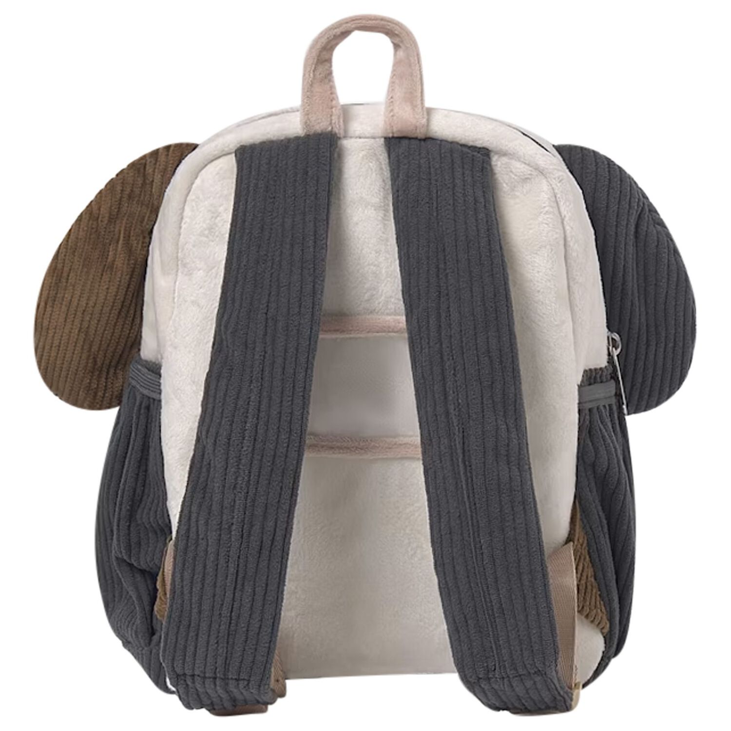 Younger Black, Beige & Ivory Dog Backpack, 1, hi-res