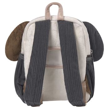 Younger Black, Beige & Ivory Dog Backpack
