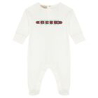 White Logo Babygrow Gift Set, 1, hi-res