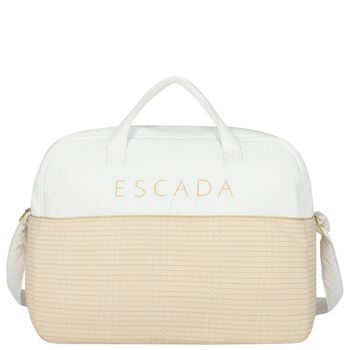 White & Gold Logo Baby Changing Bag ( 42cm )
