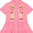 Girls Pink Sequin Bird Dress, 1, hi-res