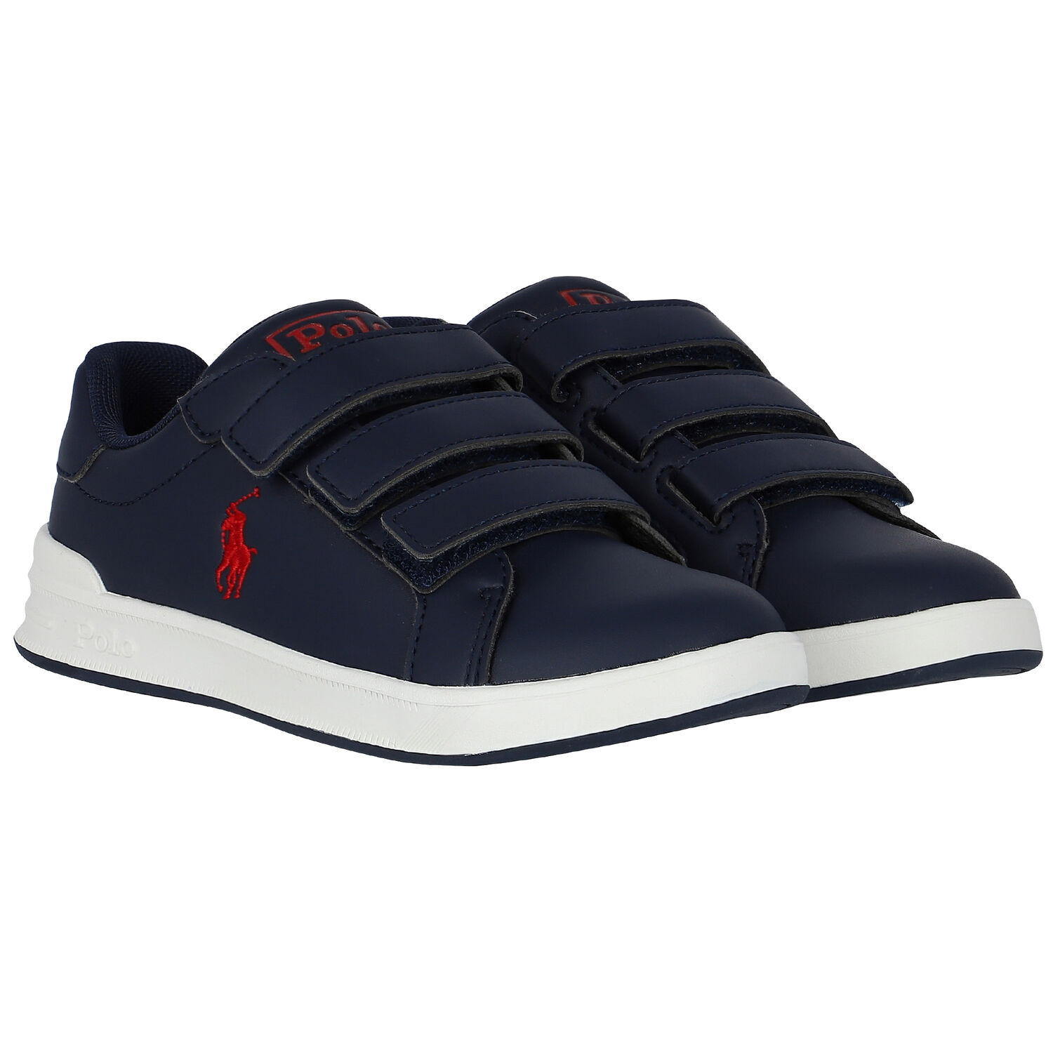 Boys Navy Blue Logo Trainers, 1, hi-res image number null