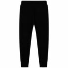 Girls Black Logo Joggers, 1, hi-res