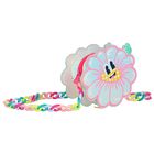 Girls White Flower Logo Shoulder Bag, 1, hi-res