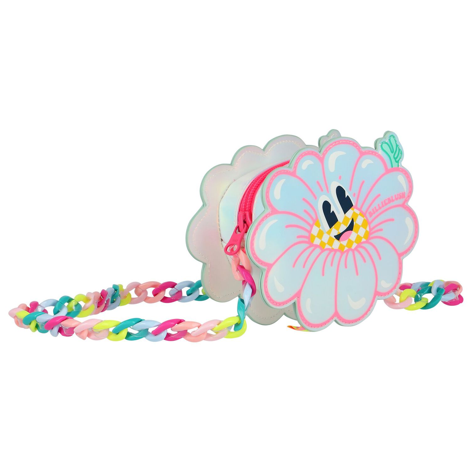 Girls White Flower Logo Shoulder Bag, 1, hi-res image number null