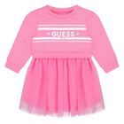 Baby Girls Pink Logo Tulle Dress Set, 2, hi-res