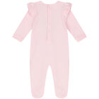 Baby Girls Pink Heart Babygrow, 1, hi-res